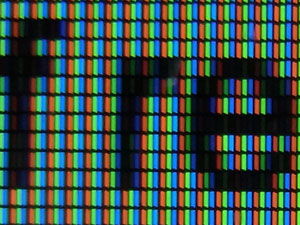 Vertically-oriented LCD pixels - details