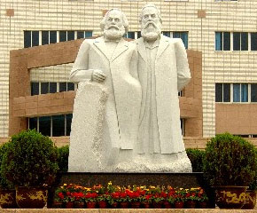 Monument for Marx and Hegel in China